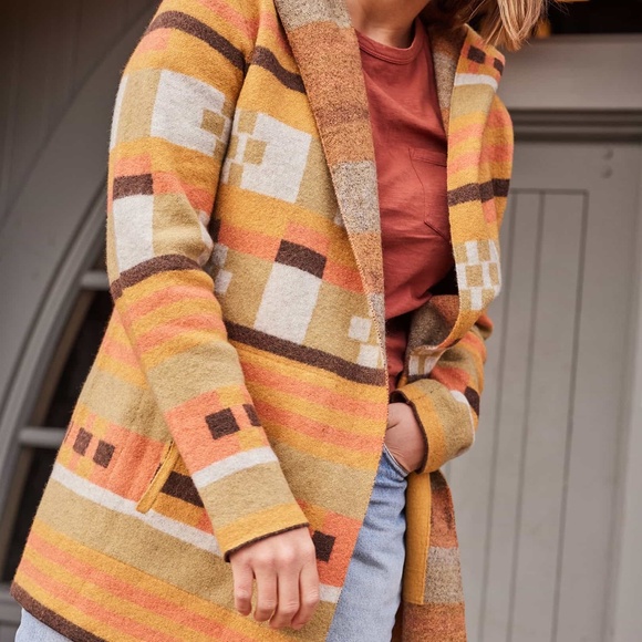 Toad&Co Merino Heartfelt Hoodie Papaya XS - Picture 4 of 10